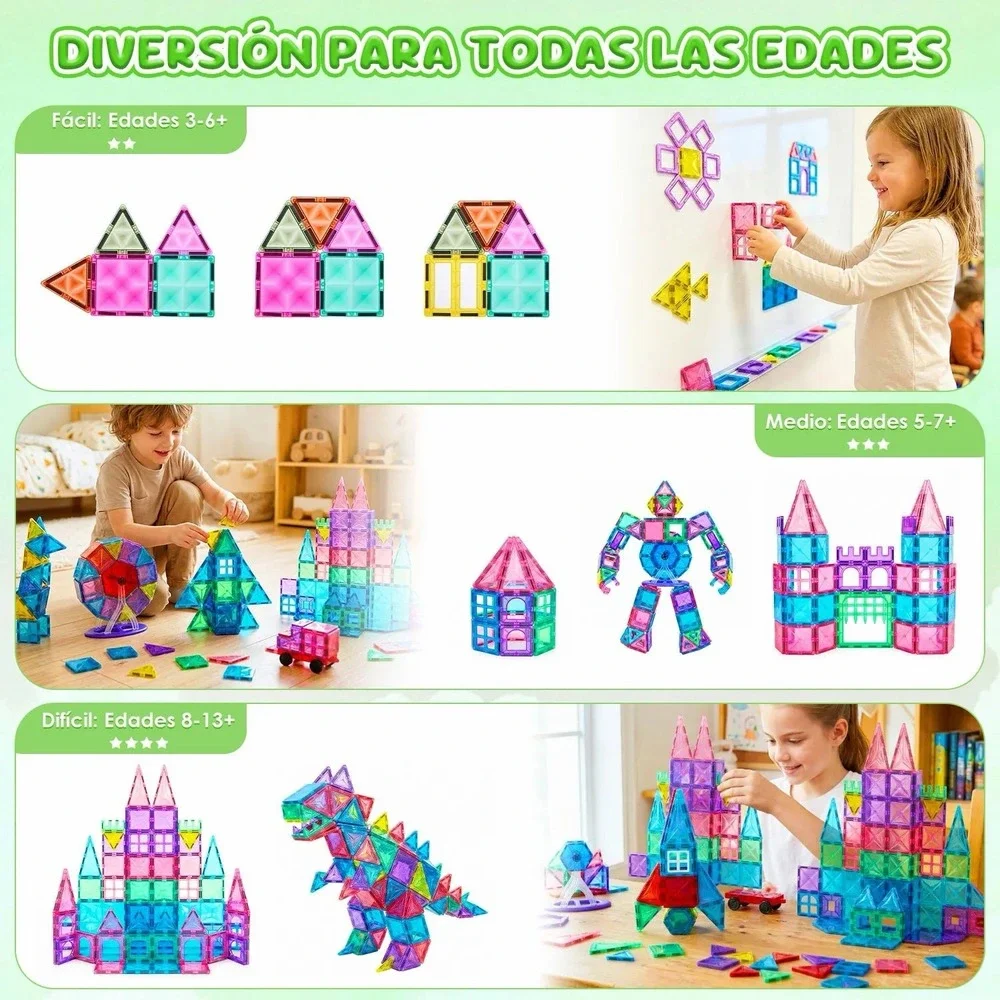 XZ-D20 Little Carpenter Magnetic Pieces 100Pcs 3Yr+ Stem Toys